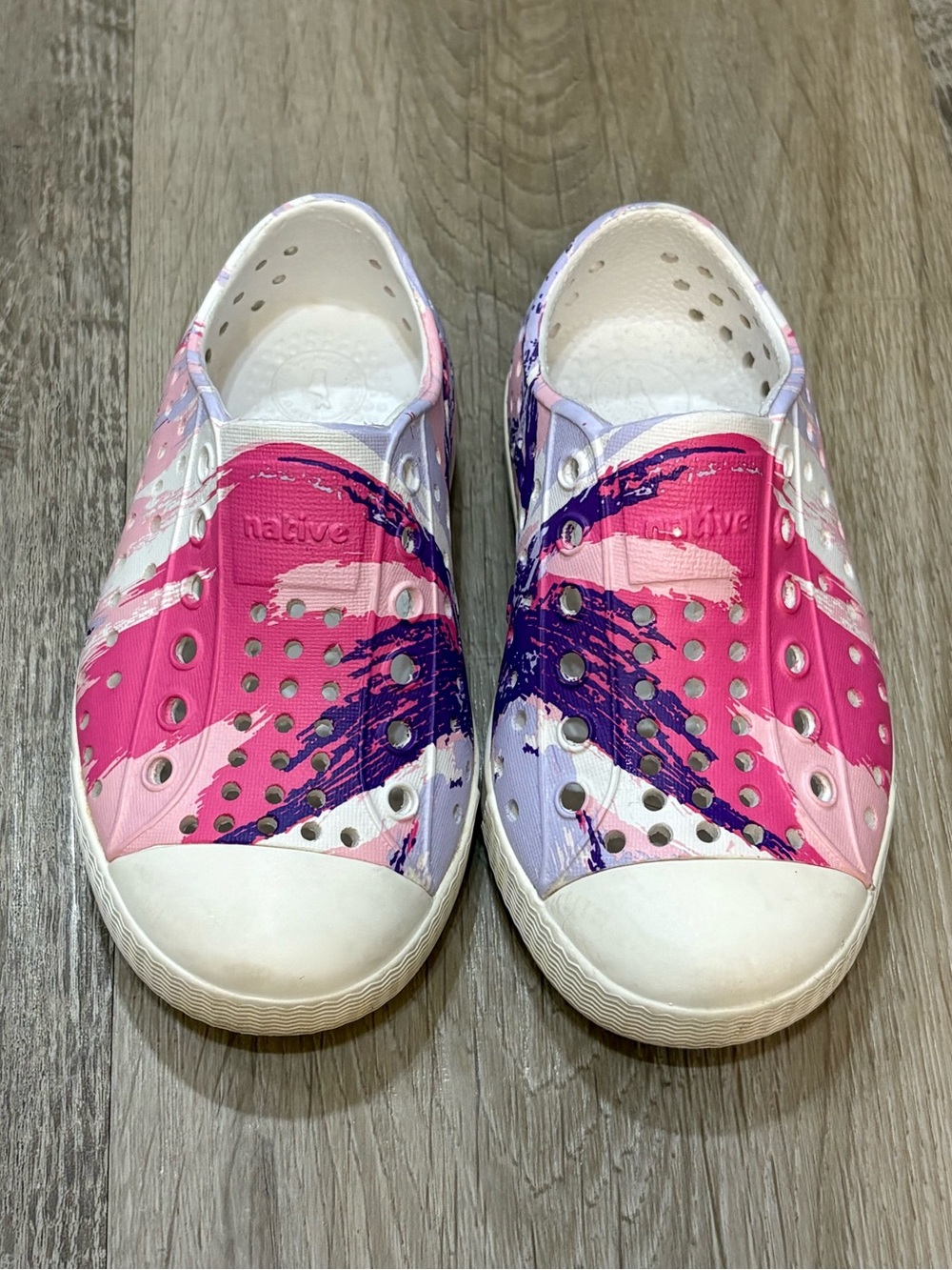 Pink native shoes size 7